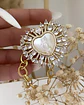 Pulsera Maxi Corazon Virgen Nácar Cristales  - Miniatura 4