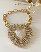 Pulsera Maxi Corazon Virgen Nácar Cristales  - Miniatura 6