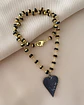 Collar Corazón Circones Black cristales facetados  - Miniatura 4