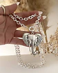 Collar XL Maxi Elefante Tibetano Silver  - Miniatura 4
