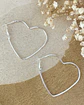 Aros Maxi Corazon Silueta Silver  - Miniatura 3