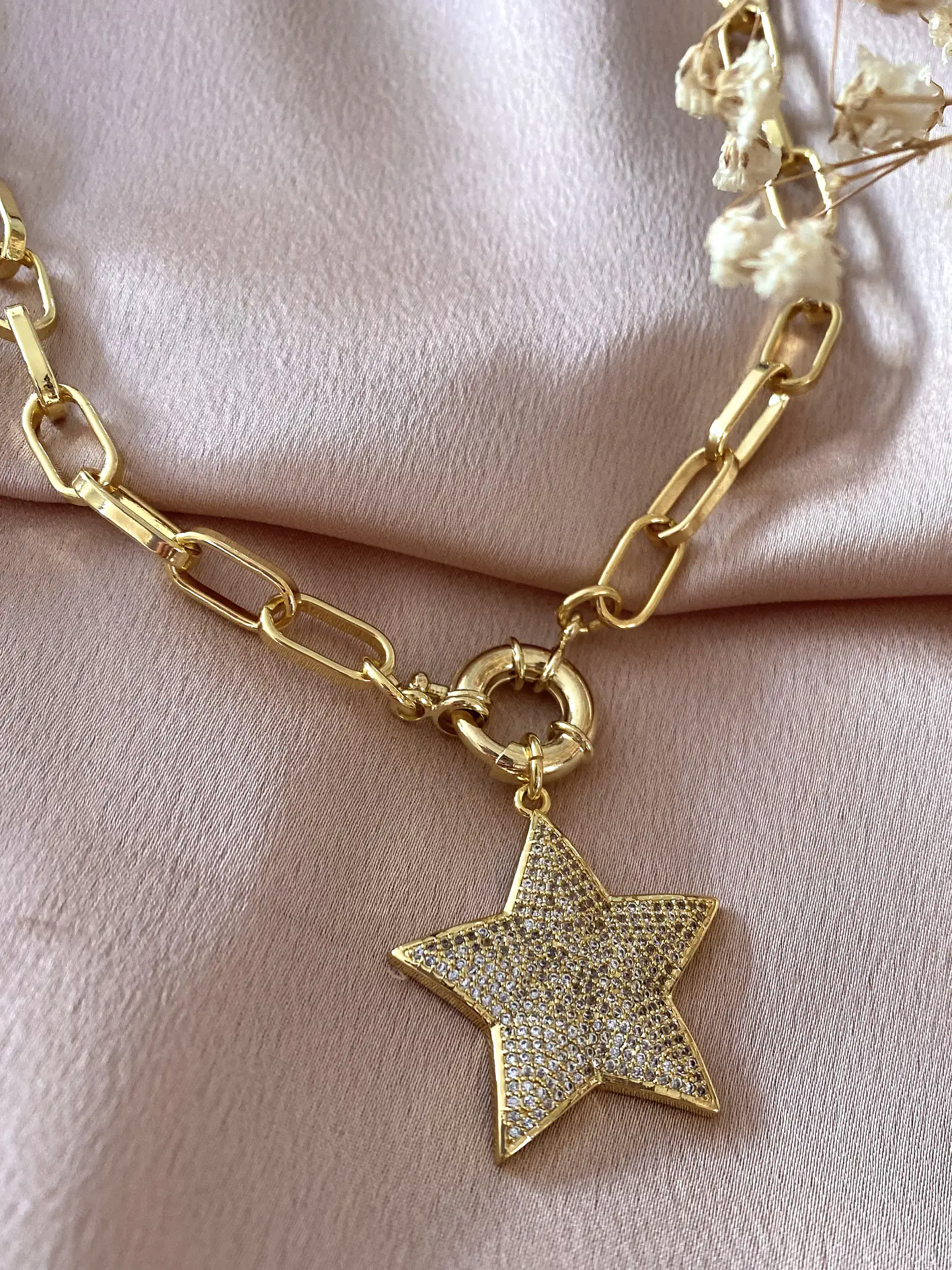 Collar Estrella Circones Gold broche timón  4