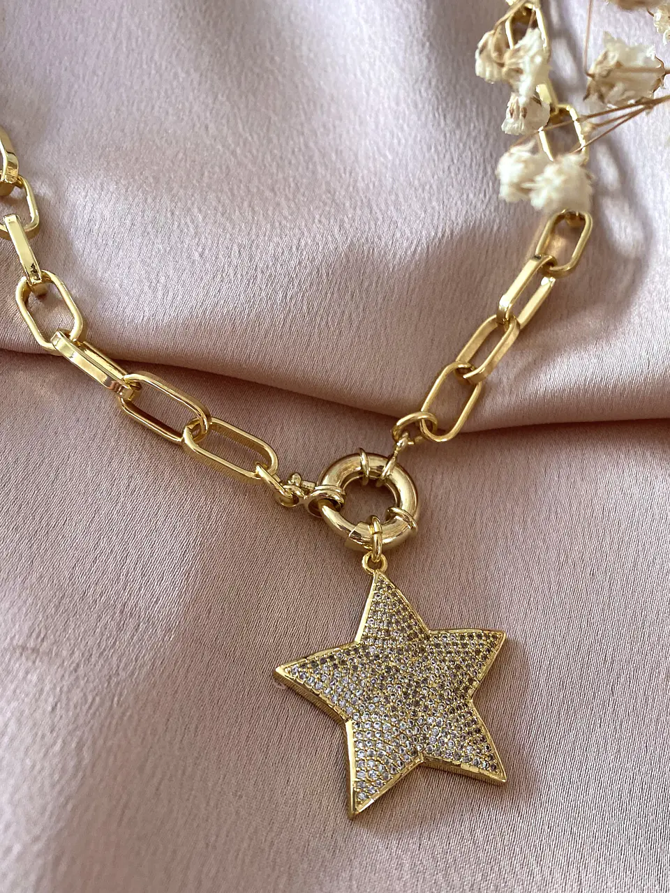 Collar Estrella Circones Gold broche timón  4