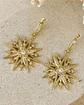 Aros Estrella Cristales y Circones Gold  - Miniatura 1