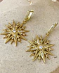 Aros Estrella Cristales y Circones Gold  - Miniatura 4