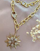 Collar XL Maxi Estrella Cristales y circones Gold - Miniatura 5