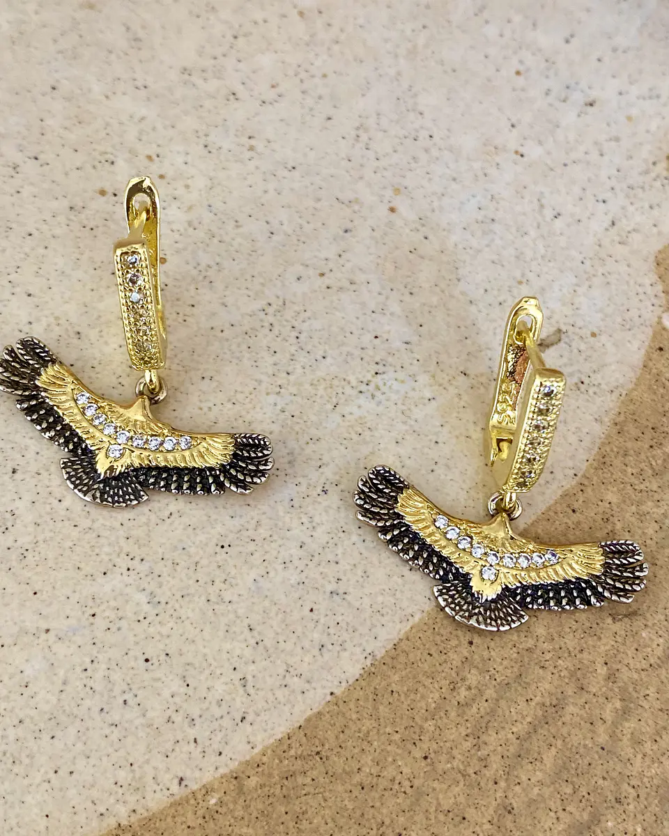 Aros Halcón Circones Gold 4