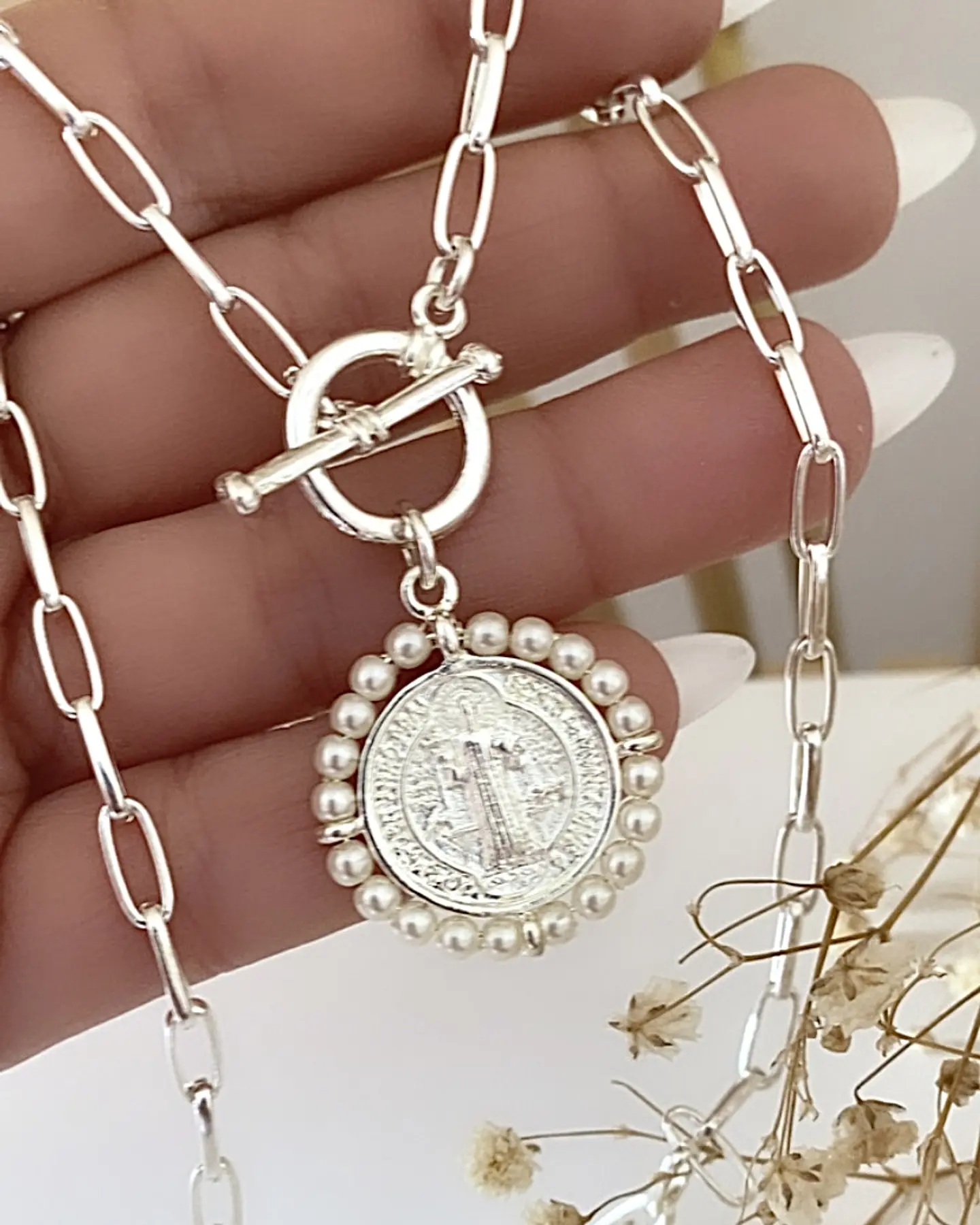 Collar San Benito Perlas Silver  1