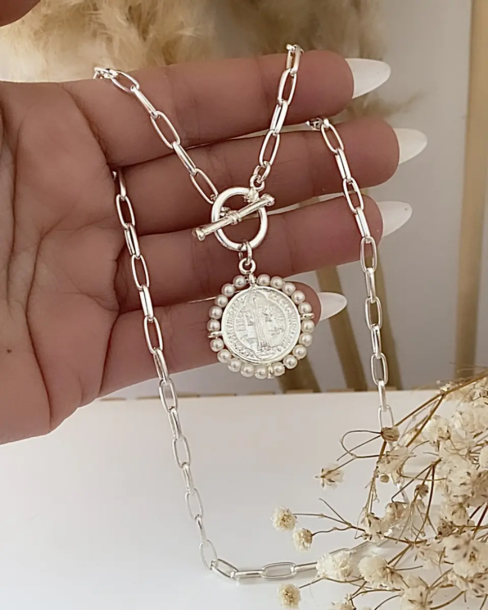 Collar San Benito Perlas Silver  3
