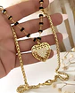 Collar Corazón Amelia Cristales Facetados Black - Miniatura 1