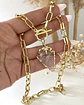 Collar Cuarzo Flecha punto de luz gold  - Miniatura 1