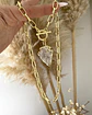 Collar Cuarzo Flecha punto de luz gold  - Miniatura 2
