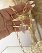 Collar Cuarzo Flecha punto de luz gold  - Miniatura 3