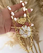 Collar Camelia Conector Barroco Circones con Perlas XL  - Miniatura 5