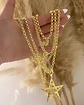 Collar XL Estrella Calada eslabones rolo gold - Miniatura 3