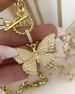 Collar Maxi Mariposa Circones eslabones rolo gold - Miniatura 2