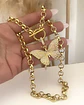 Collar Maxi Mariposa Circones eslabones rolo gold - Miniatura 3