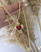 Collar Corazón Sagrado Rojo Circones Gold - Miniatura 2