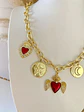 Collar Mix Corazones Sagrados y medallas gold - Miniatura 5