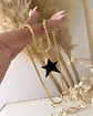 Collar Choker Estrella Negra Esmaltada Black Gold  - Miniatura 2