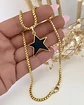 Collar Choker Estrella Negra Esmaltada Black Gold  - Miniatura 3