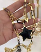 Collar Estrella Obsidiana Eslabones Black y Gold - Miniatura 6