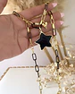 Collar Estrella Obsidiana Eslabones Black y Gold - Miniatura 4