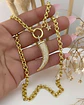 Collar Cacho Circones punto luz Estrella gold - Miniatura 3