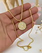 Collar Medalla Sol Circones Gold - Miniatura 1