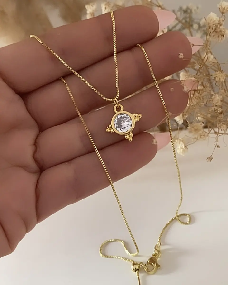 Collar Cadena Veneciana Punto Luz Luxury Gold 1