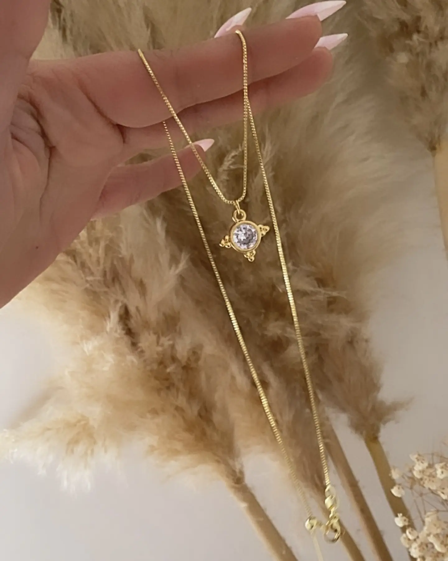 Collar Cadena Veneciana Punto Luz Luxury Gold 2