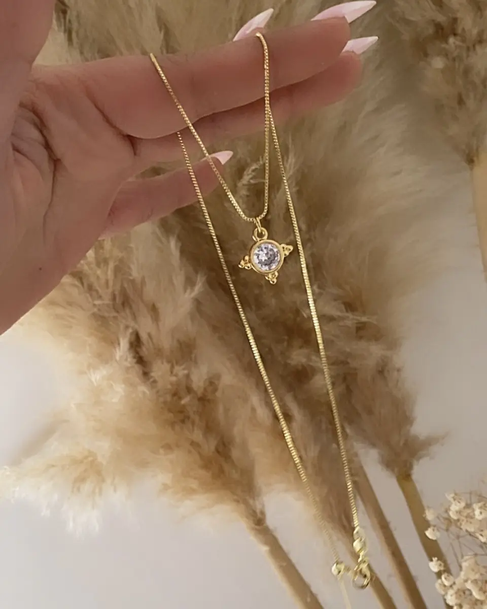 Collar Cadena Veneciana Punto Luz Luxury Gold 2