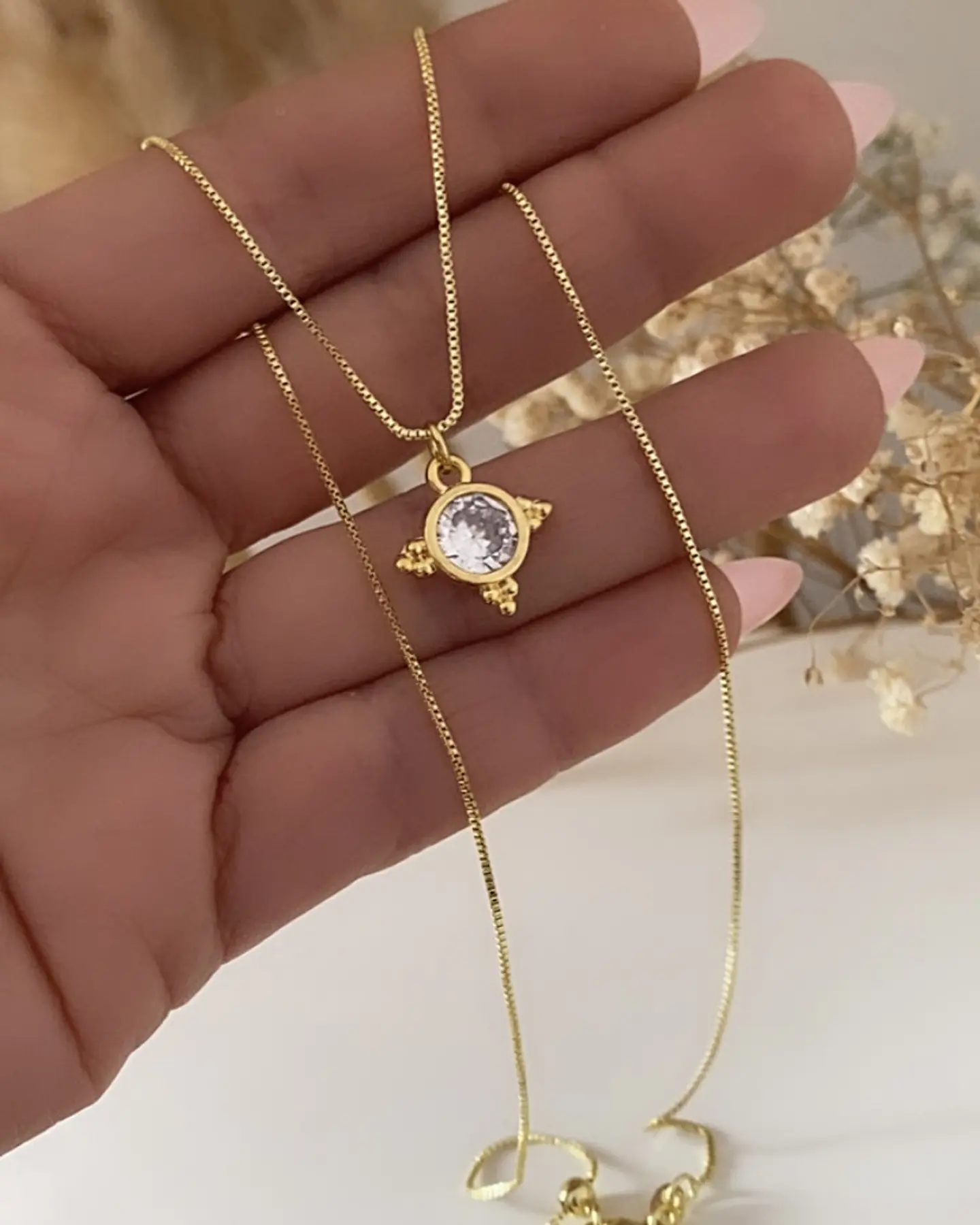 Collar Cadena Veneciana Punto Luz Luxury Gold 3