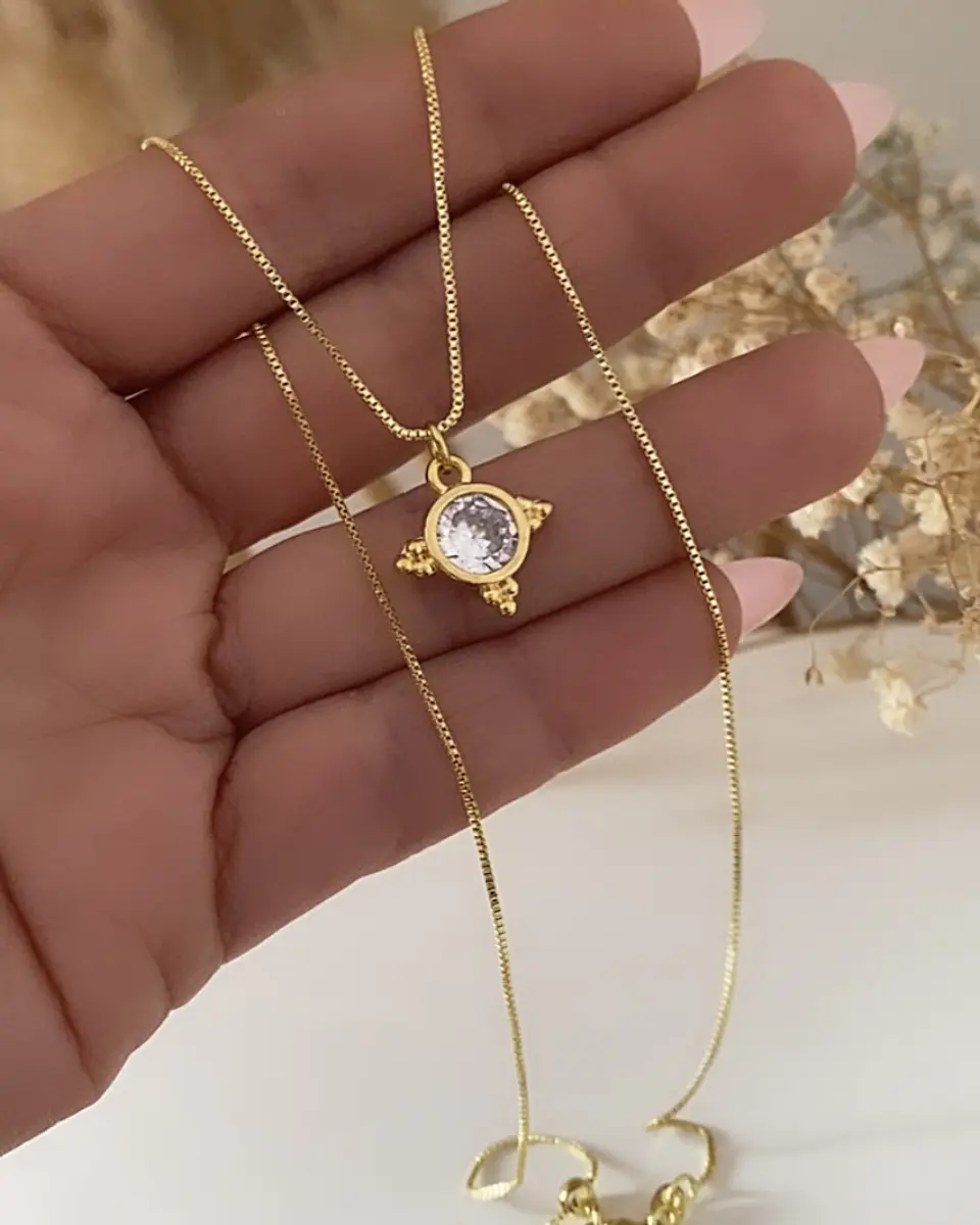 Collar Cadena Veneciana Punto Luz Luxury Gold 3