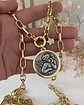 Collar XL Medallon Ángel punto de luz Gold  - Miniatura 2