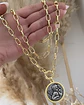 Collar XL Medallon Ángel punto de luz Gold  - Miniatura 5