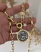 Collar XL Medallon Ángel punto de luz Gold  - Miniatura 6