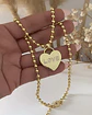 Collar Balines Corazón Love gold - Miniatura 1