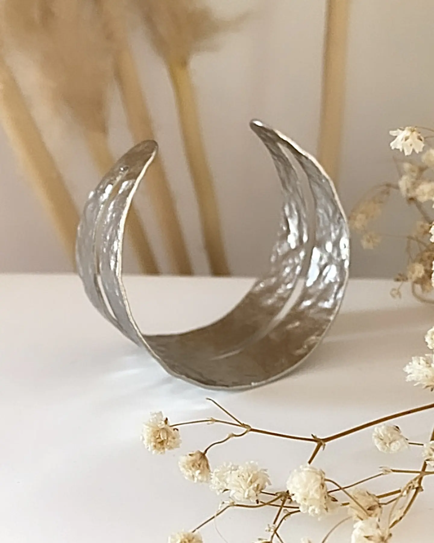 Esclava Martillada Doble Silver 4