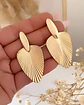 Aros Hoja Abanico Gold - Miniatura 2