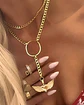 Collar Corazón Alado Maxi conector Ovalo gold - Miniatura 1