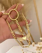 Collar Corazón Alado Maxi conector Ovalo gold - Miniatura 2