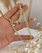 Collar Choker Cadena Cubana Gold - Miniatura 1