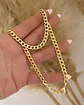 Collar Choker Cadena Cubana Gold - Miniatura 3