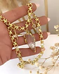 Collar Cuarzo Flecha eslabones mixtos Gold - Miniatura 1