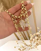 Collar Cuarzo Flecha eslabones mixtos Gold - Miniatura 3