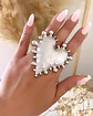 Maxi Anillo Cuore Silver - Miniatura 1