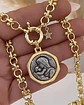 Collar Virgen Madonna eslabones mixtos gold  - Miniatura 1