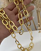 Collar XL Maxi Eslabones Martillados Gold  - Miniatura 6