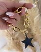 Pulsera Maxi Estrella Black Eslabones Martillados - Miniatura 3